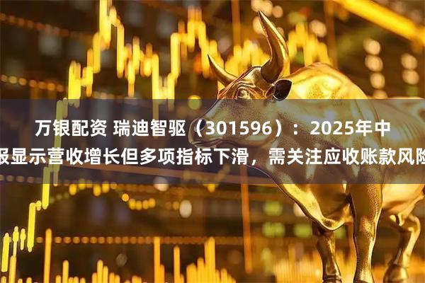 万银配资 瑞迪智驱（301596）：2025年中报显示营收增长但多项指标下滑，需关注应收账款风险