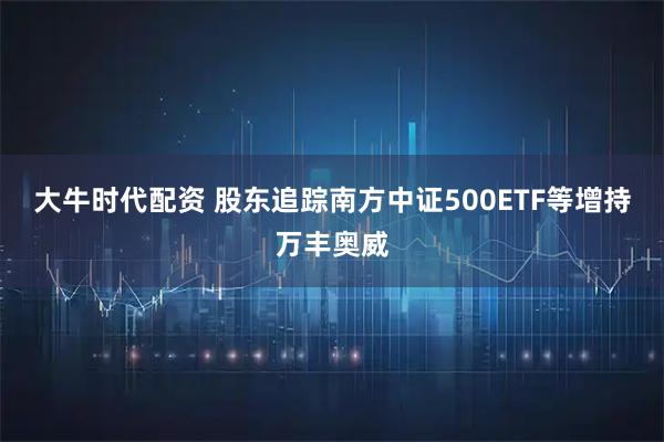 大牛时代配资 股东追踪南方中证500ETF等增持万丰奥威